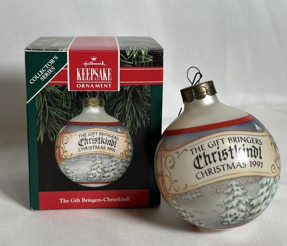 Vintage Hallmark Keepsake Ornament The gift bringers Christkindl 1991 3" in